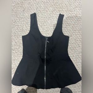 Guess rhinestone peplum top size medium